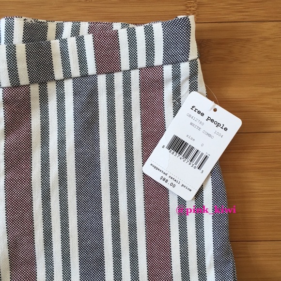 Free People Stripe Mod Linen Blend Trouser - Picture 9 of 9